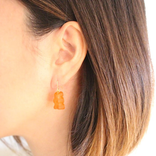 グミベアピアス/イヤリング【日本製】P-2928 ピアス（フック・チェーン