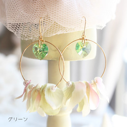 [特價] [免運費] 繡球花圈耳環 / 耳環 [日本製造] 第3張的照片