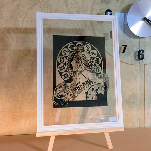 アルフォンス・ミュシャ『黄道十二宮』　/高級額装/印刷画/額縁 Amazon.co.jp: BiblioArt Series アルフォンス・ミュシャ「黄道