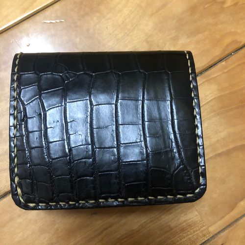 フルクロコダイル　ミニウォレット 楽天市場】【28h限定10%off】クロコダイル Wファスナー ミニ財布