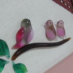 鳥の親子のフレーム 1枚目の画像