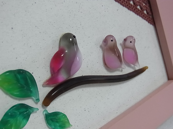 鳥の親子のフレーム 1枚目の画像