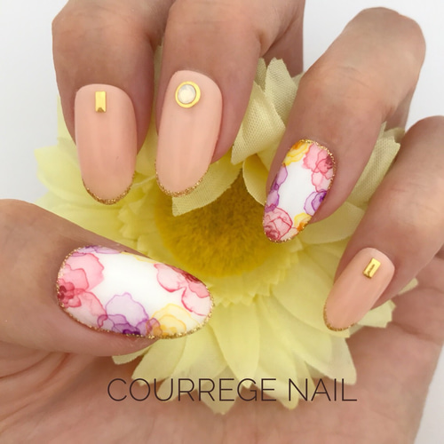 ボタニカルフラワーネイルチップ No.28 ネイルチップ（つけ爪