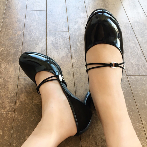 ハドソン　黒 スエード ストラップブーツ　24cm ハドソン 黒 スエード ストラップブーツ 24cm