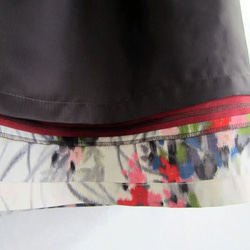 着物リメイク♪泥大島紬、手織り紬と銘仙のおしゃれスカート（裏地付き） 5枚目の画像
