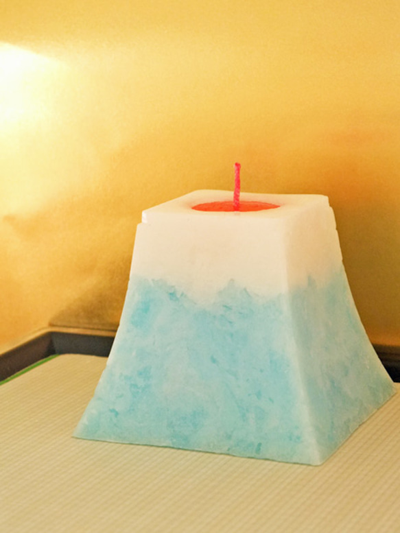 受注制作【色が変わる!!】富士山キャンドル キャンドル