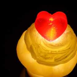 LEDアロマ「カップケーキキャンドル」（バニラの香り） 3枚目の画像