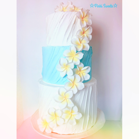 プルメリアウェディングケーキ その他オーダーメイド Pinki Sweets