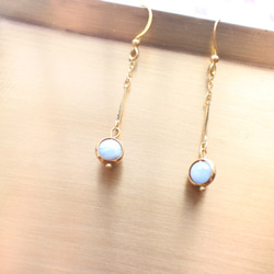 海藍寶星球-海藍寶 黃銅耳環-耳針 耳夾 第4張的照片