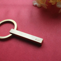 情人節禮物-黃銅刻字鑰匙圈-情人版 第8張的照片