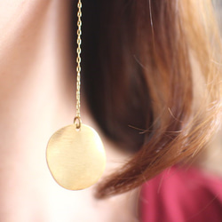 蔓-鋯石 黃銅耳環-可改夾 第5張的照片