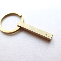 【交換禮物】-黃銅刻字鑰匙圈-鼓勵版 第7張的照片