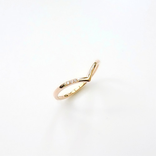 天然ダイヤモンド 18K イエローゴールド、ホワイトゴールド