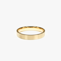 ミニマリスト マット 18K ローズ ゴールド プラチナ リング 3mm | 手作り結婚指輪ペア | 7枚目の画像