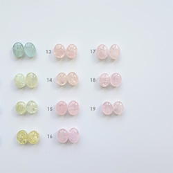 挑選訂製 | 摩根石 粉色海藍寶 卵石形 14K GF 包金 小垂墜耳環 | 粉色綠柱石 第4張的照片