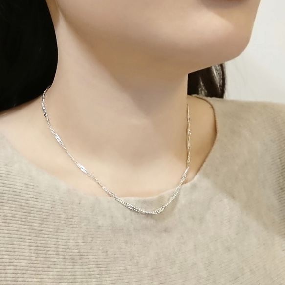 スターリング シルバー ネックレス | ウォーター ウェーブ