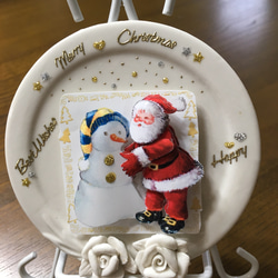 シャドウボックス  サンタと雪ダルマ☃️ 1枚目の画像