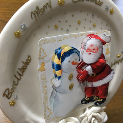 シャドウボックス  サンタと雪ダルマ☃️ 2枚目の画像