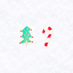 クリスマスの手作りイヤリング（クリスマス/クリスマスツリー/杖/雪だるま/ココア/雪/サンタクロース/クリスマスウィッシュ靴下/ 7枚目の画像