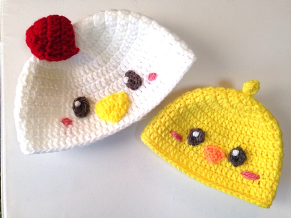 ひよこちゃん♡にわとり帽 ひよこちゃん♡にわとり帽