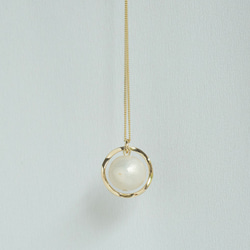925純銀項鍊【Luna棉珍珠設計款項鍊】 第1張的照片