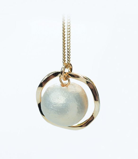 925純銀項鍊【Luna棉珍珠設計款項鍊】 第2張的照片
