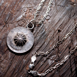 Dreamstation皮革鞄研所，美國Half dollar銀幣造型項鍊Silver necklace 嘻皮，哈雷，重 第3張的照片