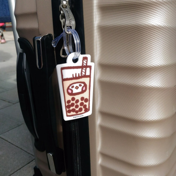 珍珠奶茶 一起旅行行李箱吊牌 第9張的照片