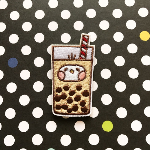 タピオカ 刺繍パッチ ワッペン・アップリケ APOOZI 通販 5745209