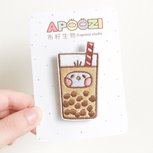 タピオカ 刺繍パッチ ワッペン・アップリケ APOOZI 通販 5745209