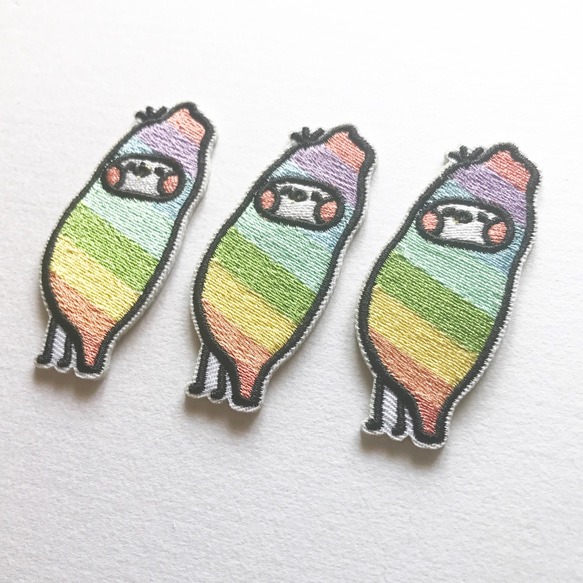 クロスシード│TaiwanSeed Rainbow Taiwan Embroidery Pieces / Brooch 3枚目の画像