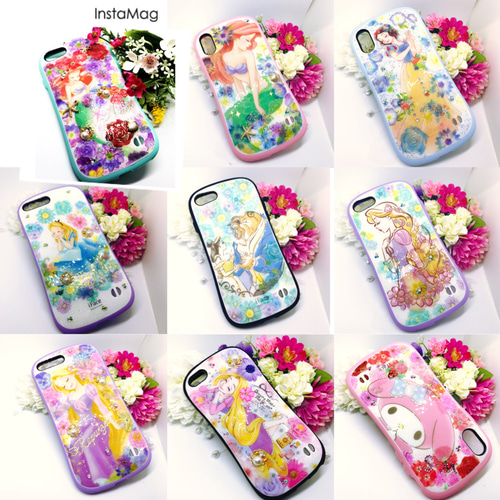 全機種対応＊】押し花風 ディズニーケース オーダーページ【セミ  