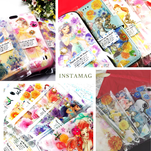 全機種対応＊】押し花風 ディズニーケース オーダーページ【セミ  