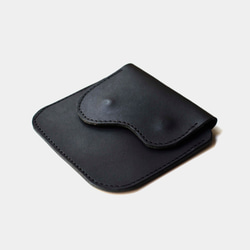[神の胸ポケット]ブラックレザーカードホルダー財布 3枚目の画像
