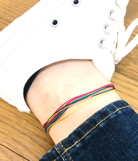 over the rainbow〜幸せの贈り物〜anklet or bracelet 2枚目の画像