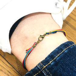 over the rainbow〜幸せの贈り物〜anklet or bracelet 3枚目の画像