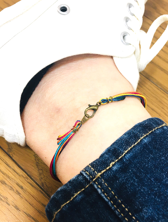 over the rainbow〜幸せの贈り物〜anklet or bracelet 3枚目の画像