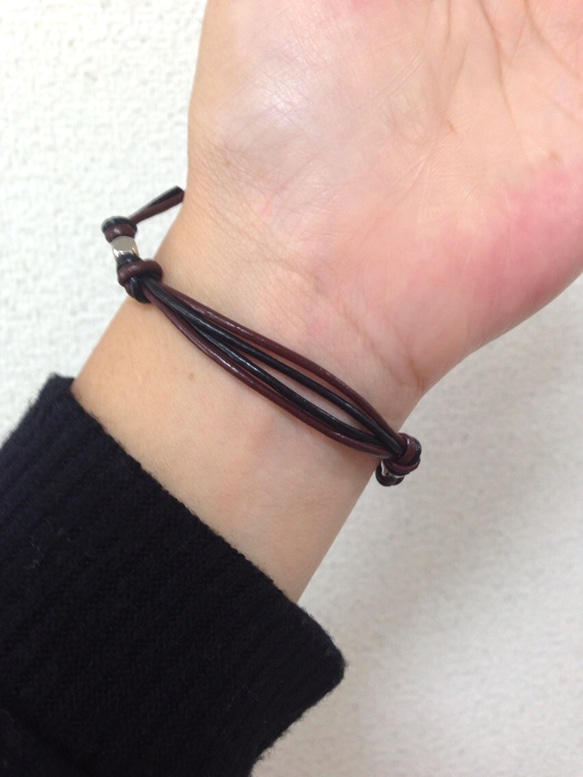 再販＊牛革メタルbracelet＊1点700円 3枚目の画像