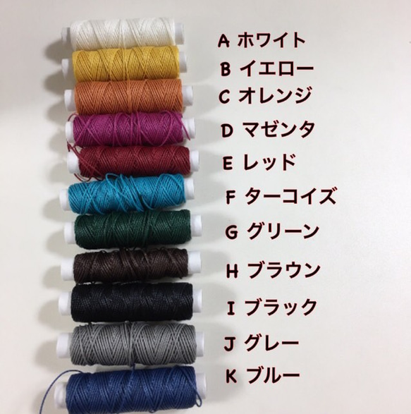 新作＊leather×wax code＊イロイロ選べる2連アンクレットorブレスレット＊1点500円 3枚目の画像