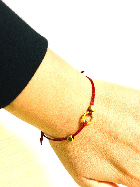 ペアセット＊twist ring・simple cord anklet or bracelet＊全11色 5枚目の画像