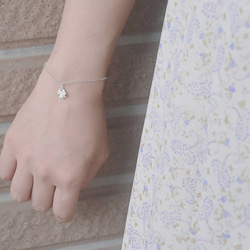 四葉草 幸運草 | 細手鍊 925純銀 簡約 手工銀飾 情人節禮物 第4張的照片