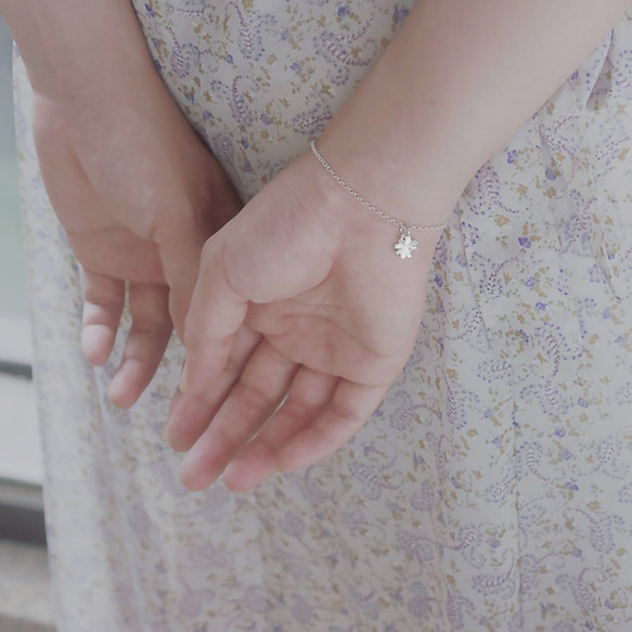 四葉草 幸運草 | 細手鍊 925純銀 簡約 手工銀飾 情人節禮物 第1張的照片