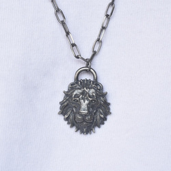 公獅子鎖頭 | 純銀項鍊 男款 可加購刻字 情人節禮物 第2張的照片