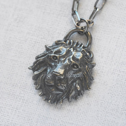 公獅子鎖頭 | 純銀項鍊 男款 可加購刻字 情人節禮物 第8張的照片