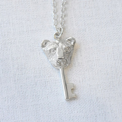微笑母獅子鑰匙 | 9純銀項鍊 女款 可加購刻字 情人節禮物 第2張的照片