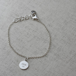 【Customize】To remember you by (custom made silver bracelet) 7枚目の画像