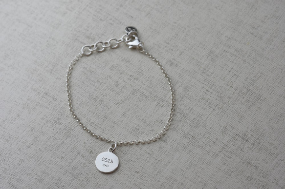 【Customize】To remember you by (custom made silver bracelet) 7枚目の画像