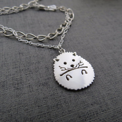 Hedgehog - classic hollow animals series (925 sterling silve 2枚目の画像