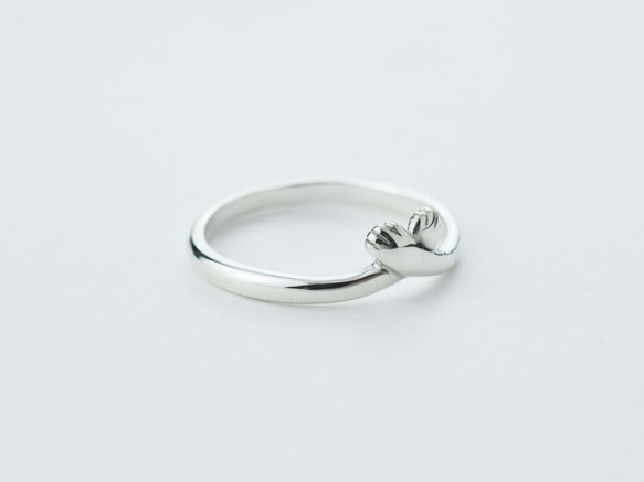 Guardian Kitty Paw (925 sterling silver ring) - C percent 7枚目の画像