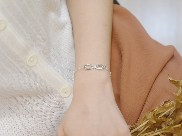 Infinite (925 sterling silver bracelet) - Cpercent handmade 1枚目の画像